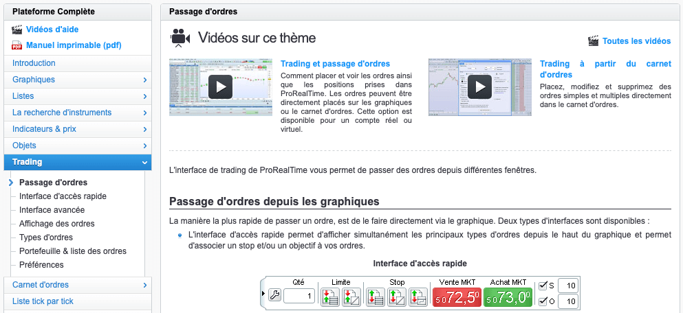 plateforme prorealtime