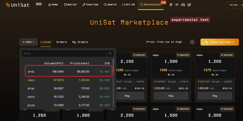 acheter brc 20 unisat