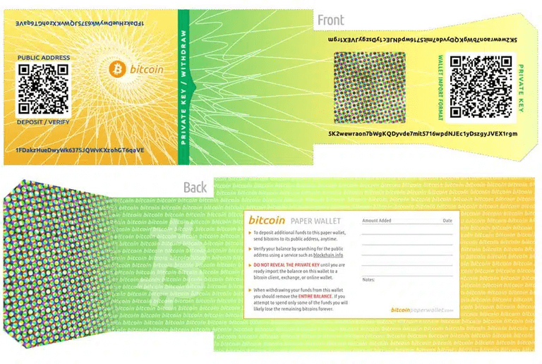 composition paper wallet