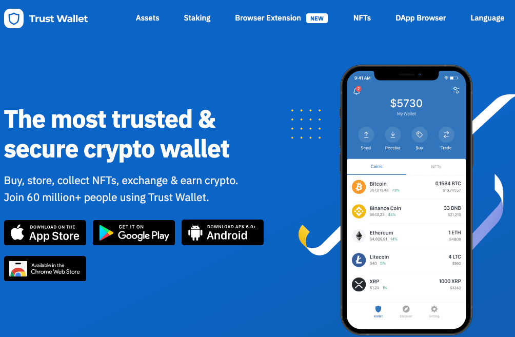 plateforme trust wallet