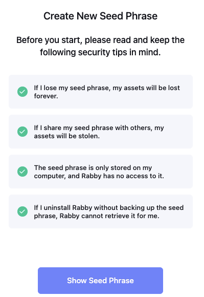 seed phrase rabby wallet
