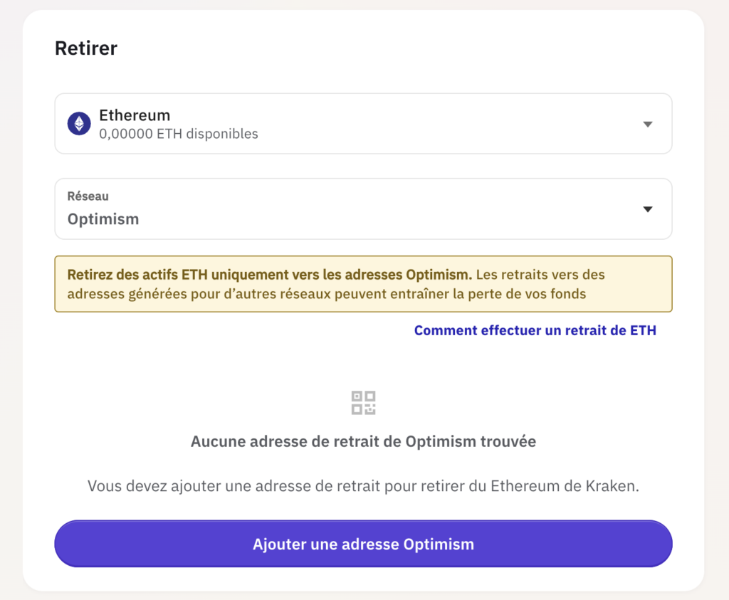 Comment faire un retrait sur Kraken