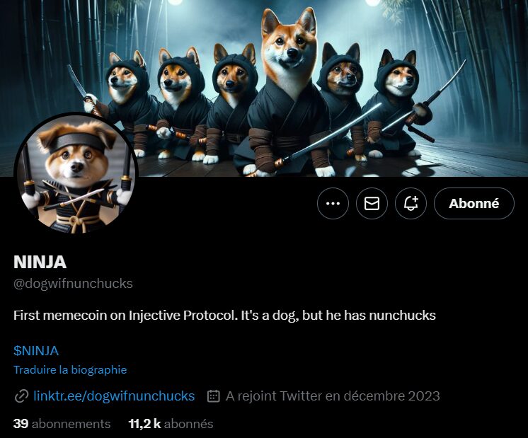 ninja twitter x crypto