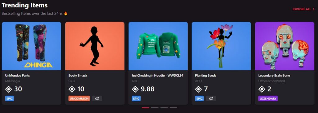 Marketplace Decentraland