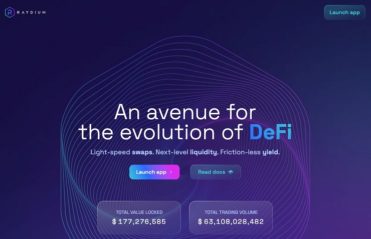 Découvrir la plateforme Raydium