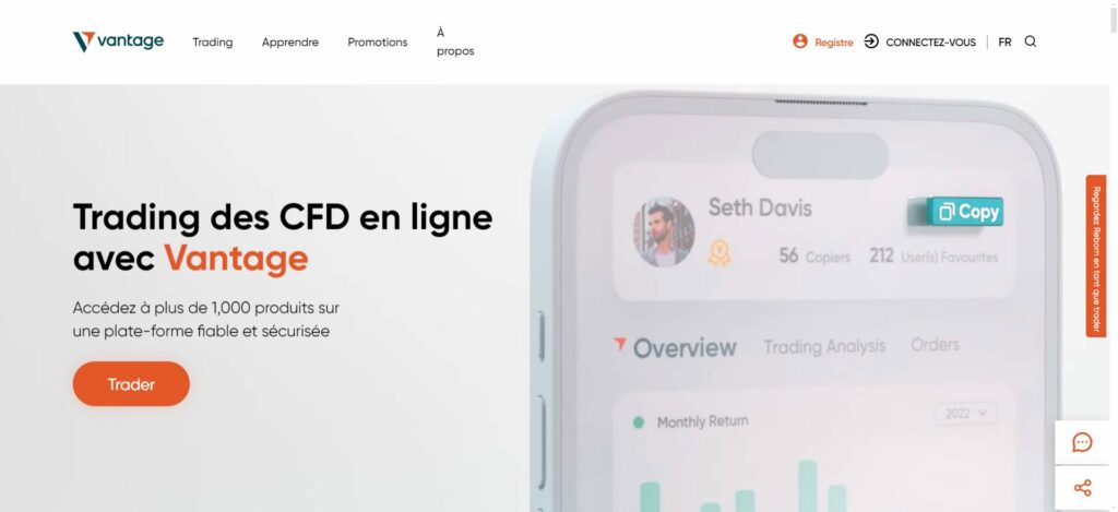 Notre avis sur Vantage FX