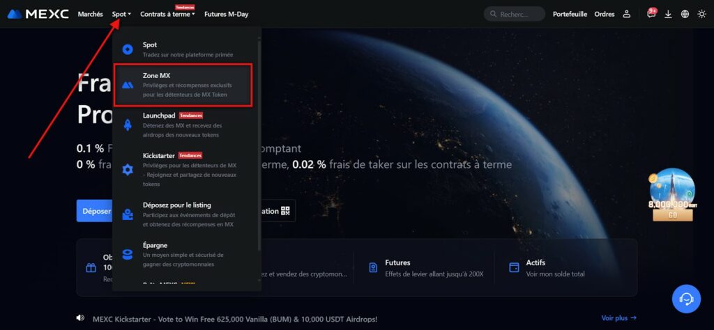 Comment Acheter MX Token sur MEXC