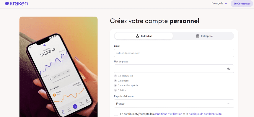 Comment s’inscrire sur Kraken ?