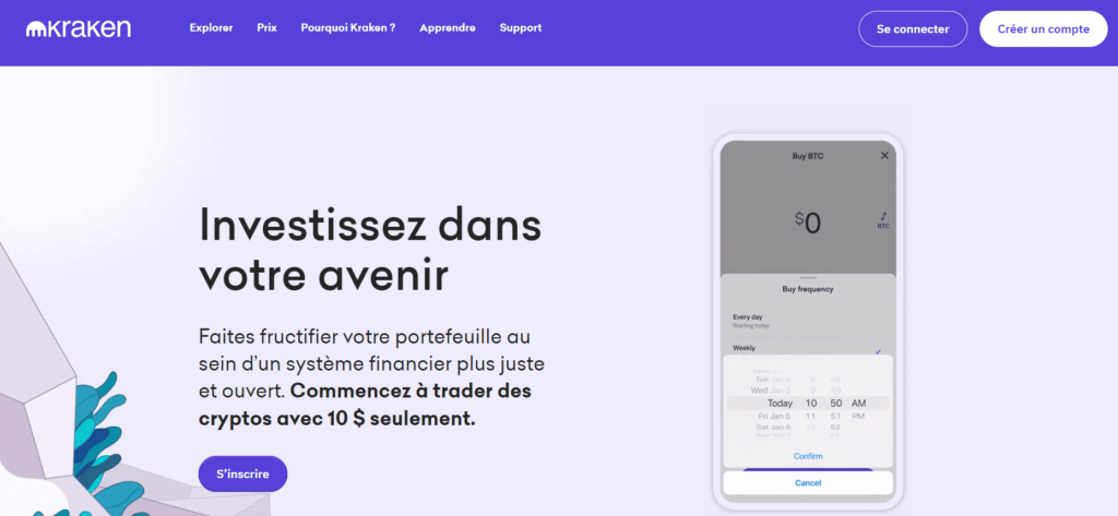 Guide et présentation de la plateforme crypto Kraken