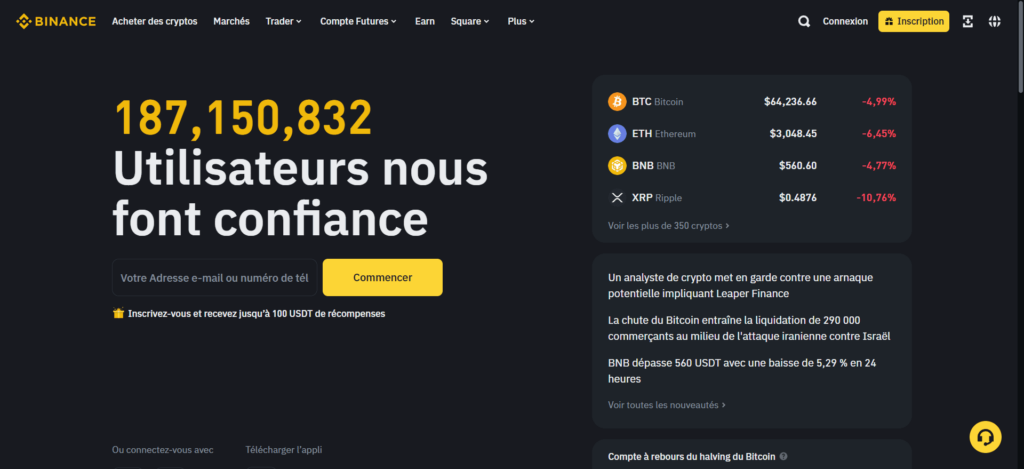 Notre avis sur la plateforme Binance