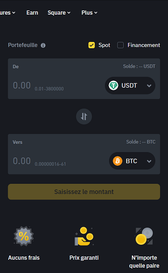 Binance Convert Swap