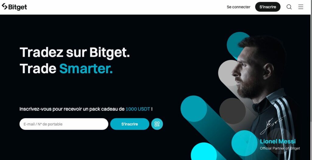 s'inscrire sur Bitget