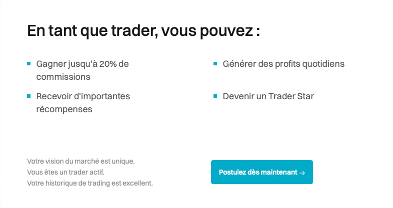 Les avantages en tant que trader sur Bitget