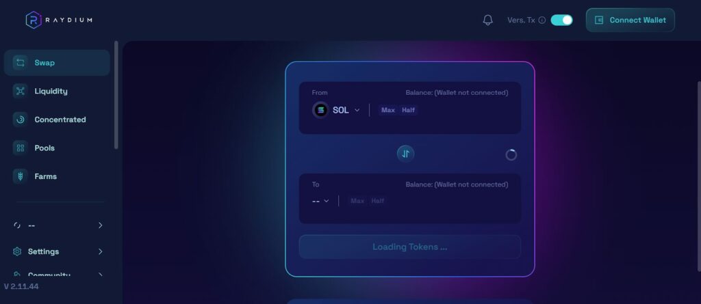 Raydium exchange décentralisé
