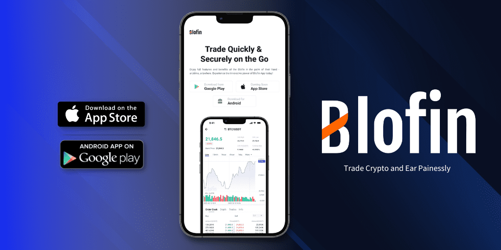 Plateforme de cryptomonnaies BloFin app mobile