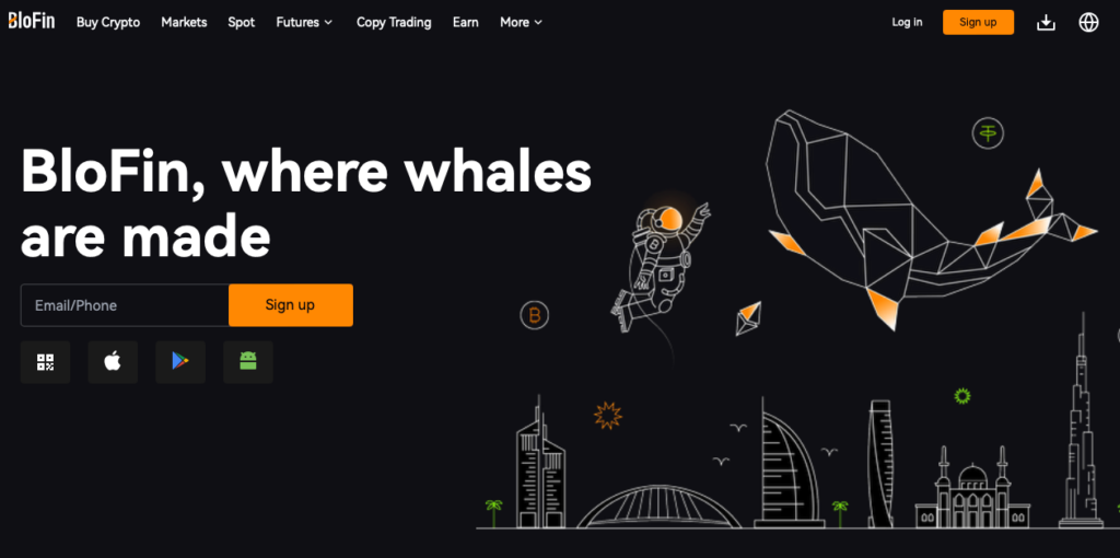 Blofin acheter des cryptos sans KYC